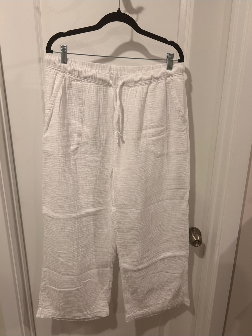 Splendid White Lightweight Drawstring Women’s Beach Pants